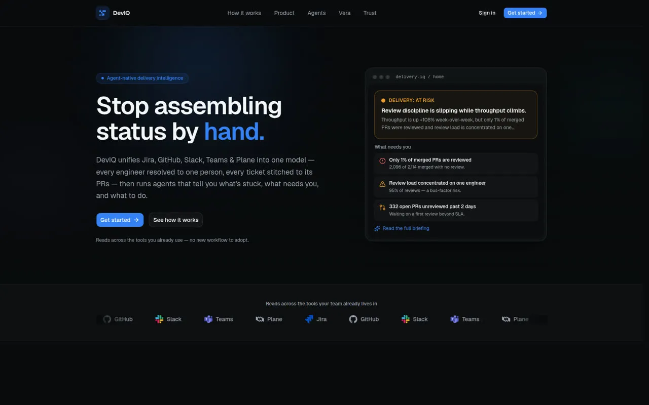 DevIQ live site, deviq.cloudastra.co