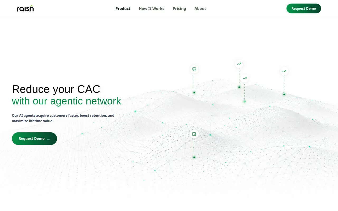 Raisn.ai live site, raisn.ai